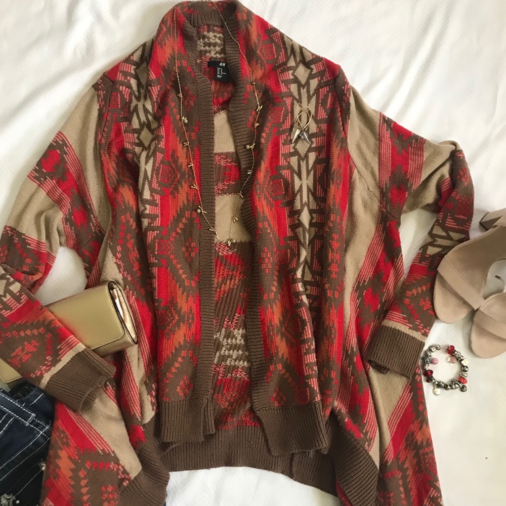 Aztec print sweater